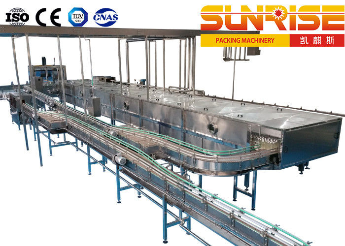 Tipo continuamente de pulverização SUS304 de aço inoxidável esterilização e túnel refrigerando